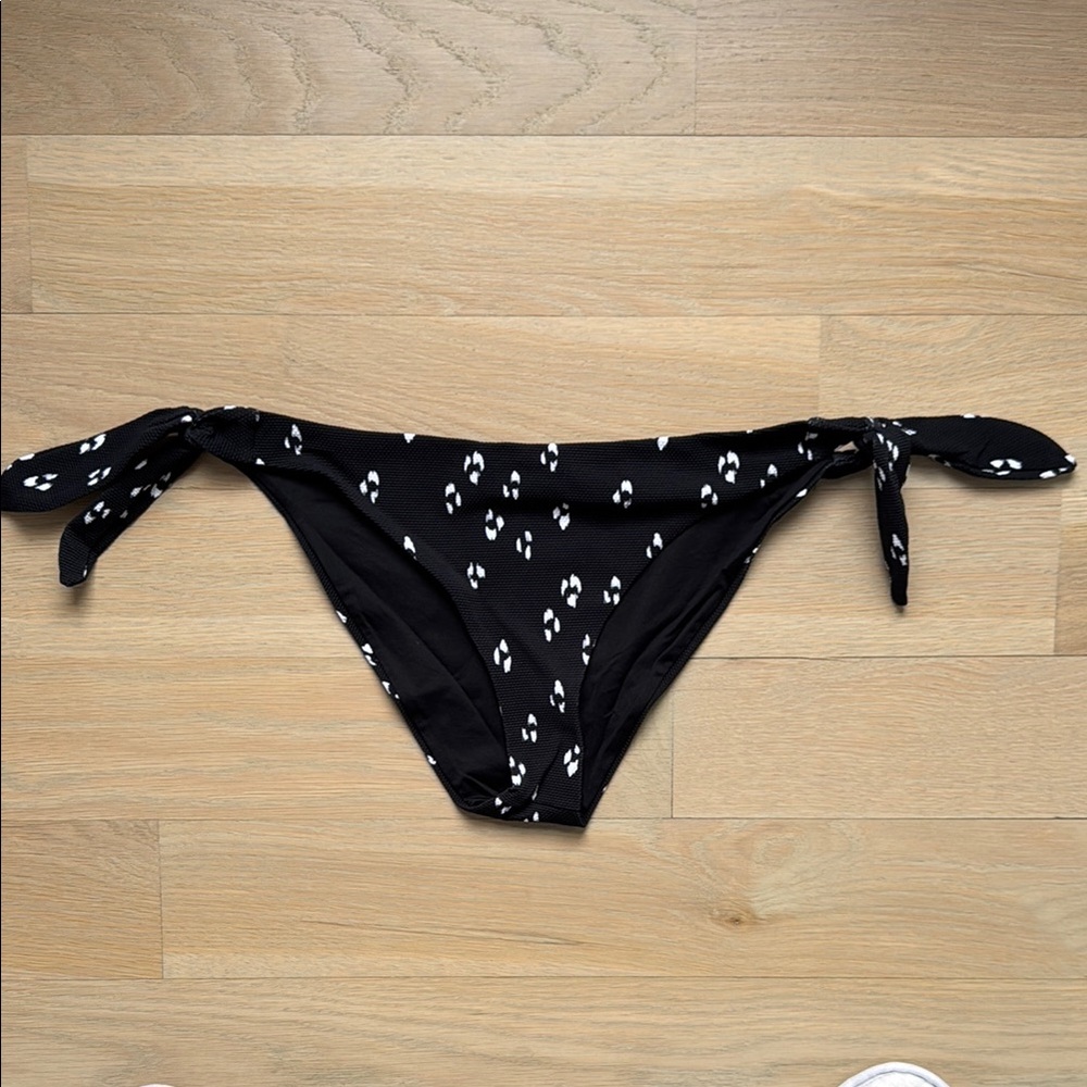 Black and White Women's Swim Bottom